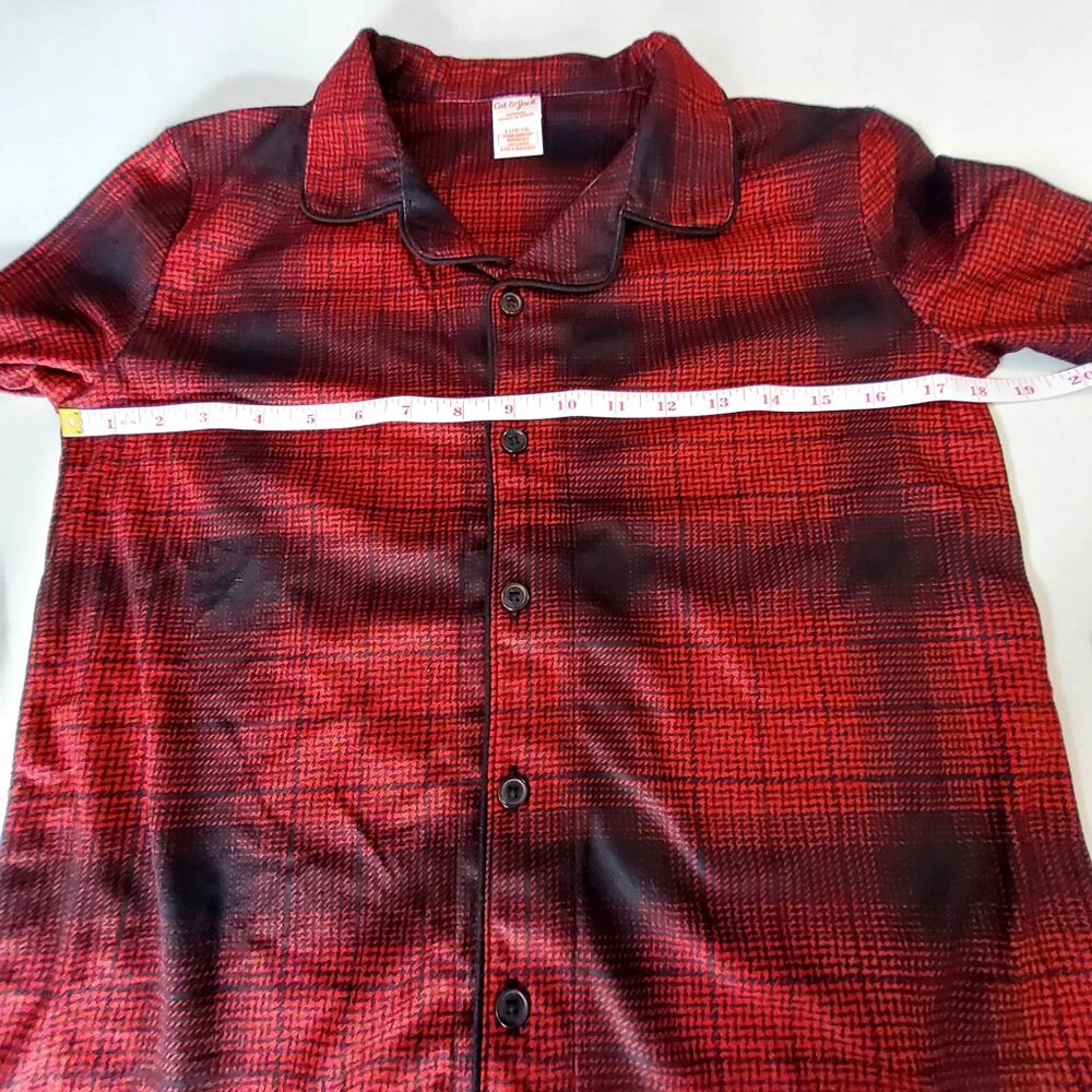 Cat & Jack Red Plaid Sleepwear Pants Size L 10/12 Recycled Polyester Youth - Picture 2 of 16